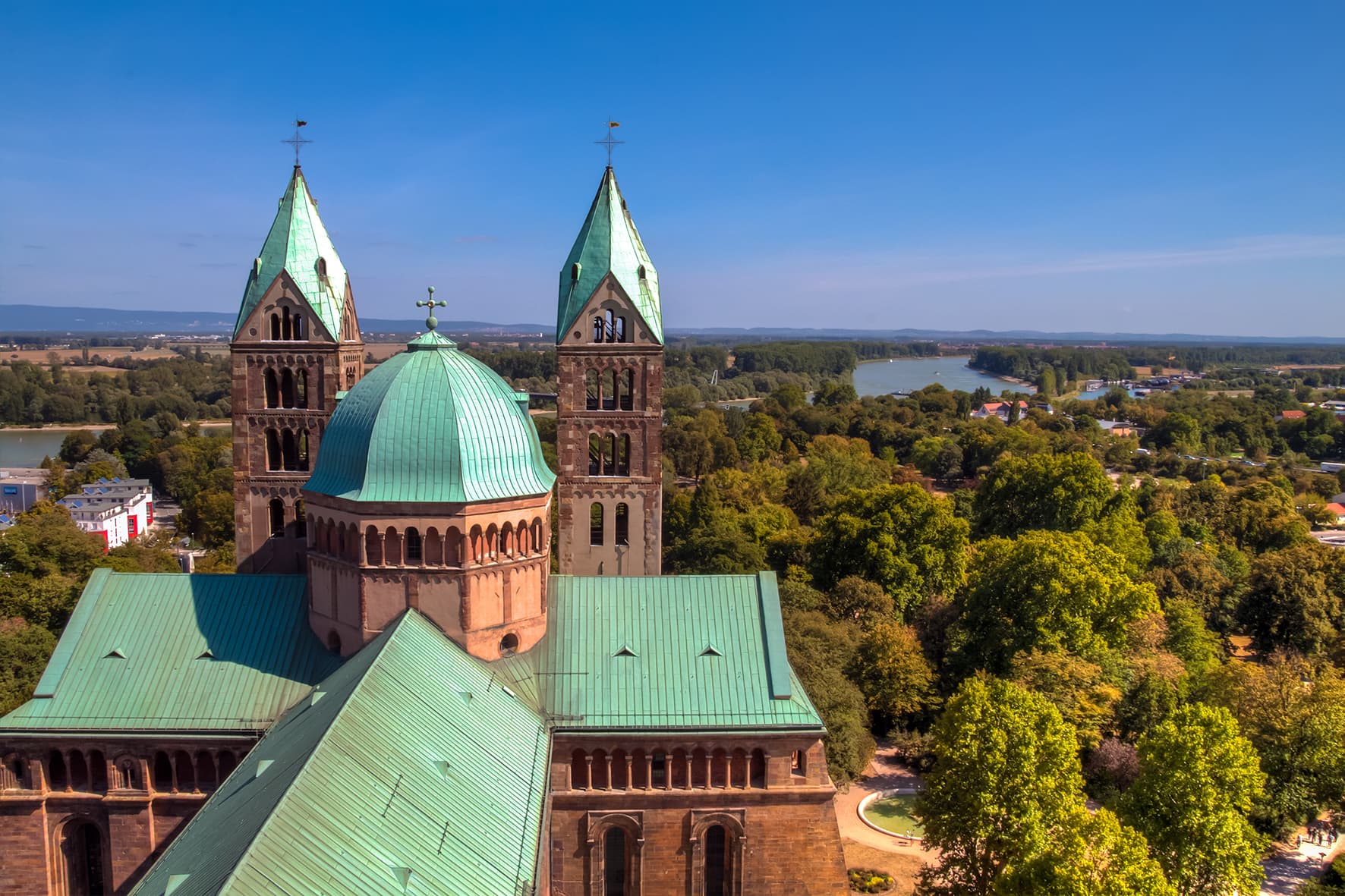 Blick auf den Dom zu Speyer
