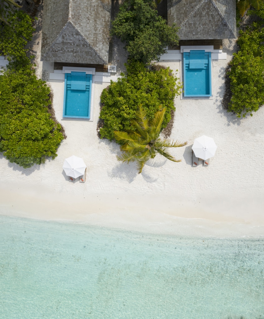 Meer oder Pool? Die Entscheidung fällt im Faarufushi nicht leicht.