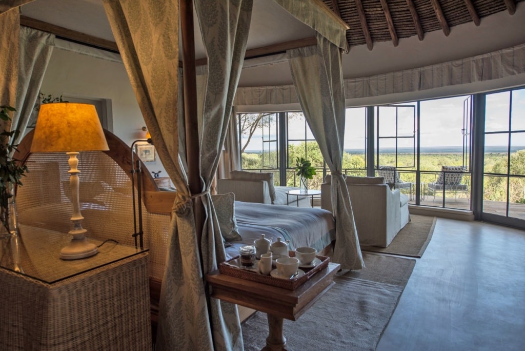 Blick in Luxuszelt im Mugie House, Kenia