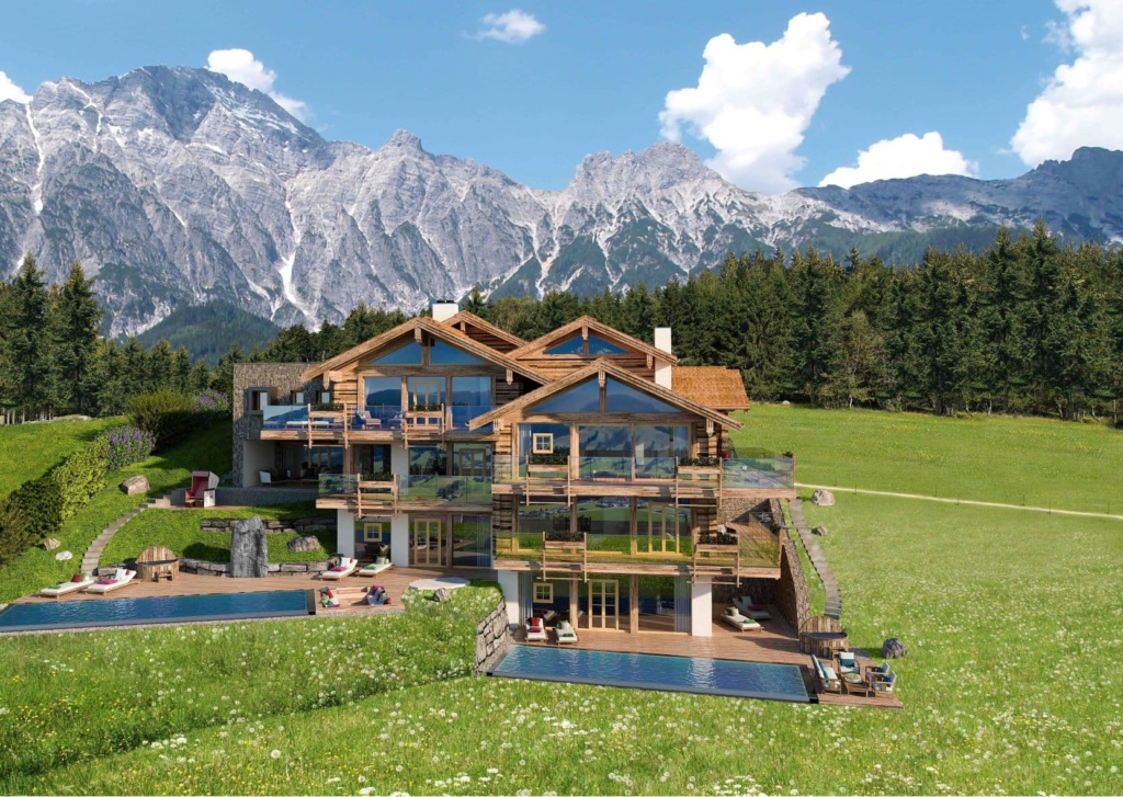 Senhoog Luxus Chalets Außenansicht