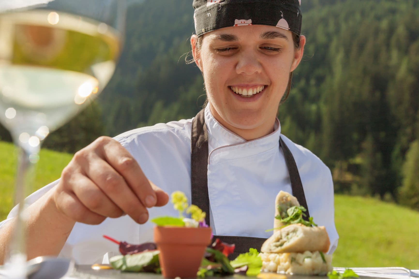 Monika Damian, Chefköchin im Cyprianerhof Domomit Resort