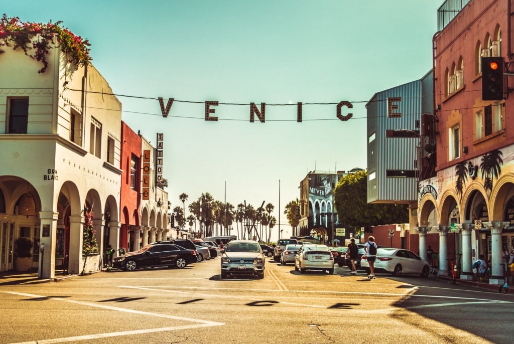 Straße in Venice Beach