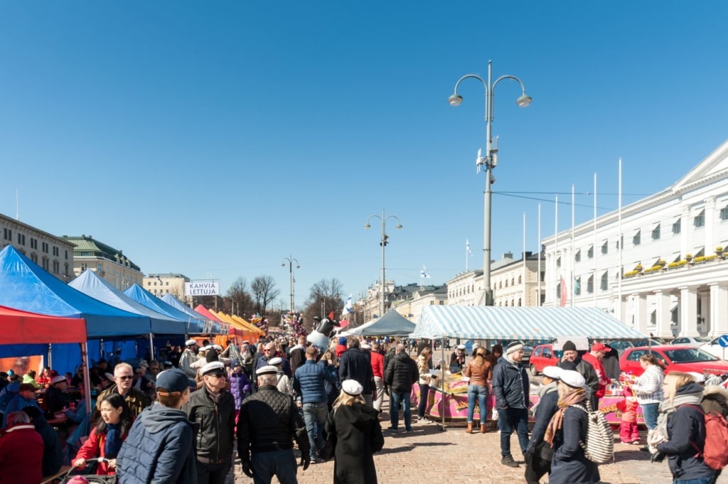 Vappu-Markt in Helsinki