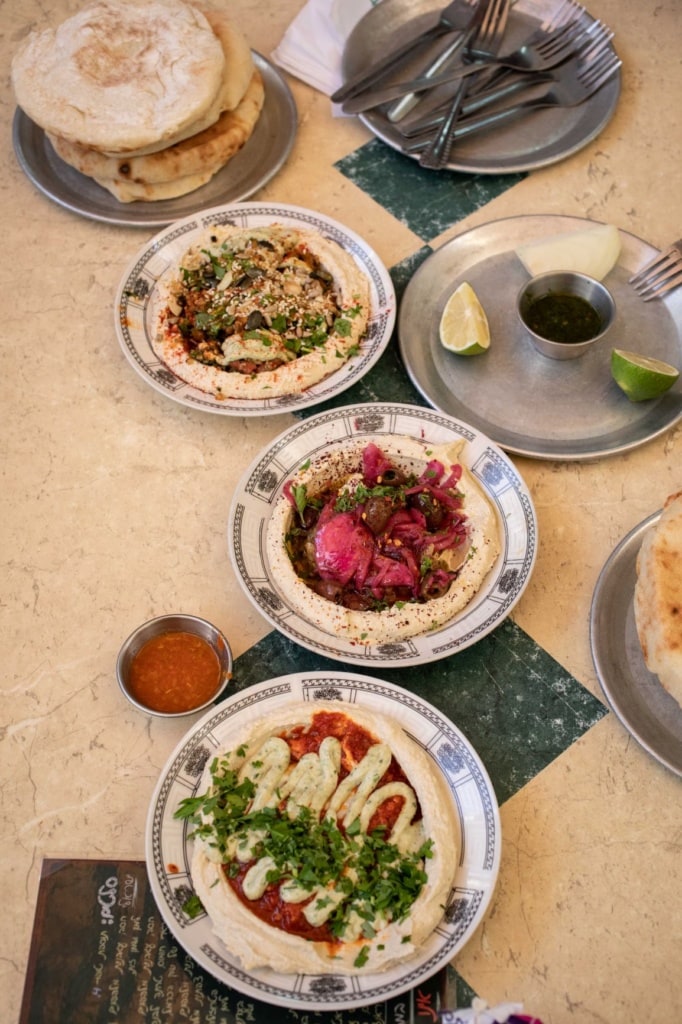 Hummus-Gerichte in Israel