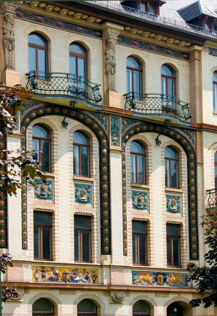Fassade eines Hauses in Chemnitz-Kaßberg
