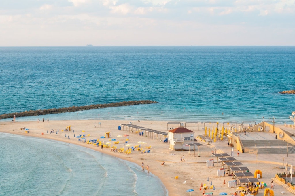 Netanja-Strand in Tel Aviv