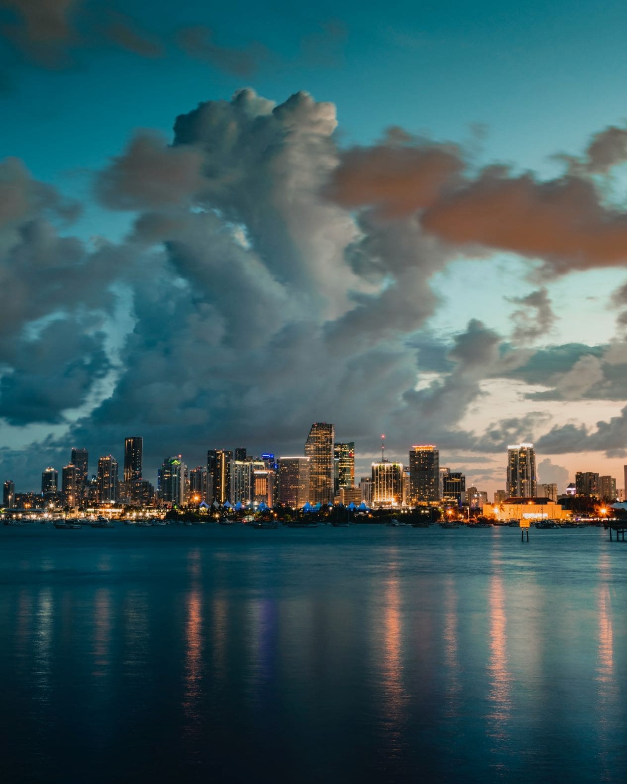 Blick auf Skyline von Miami 