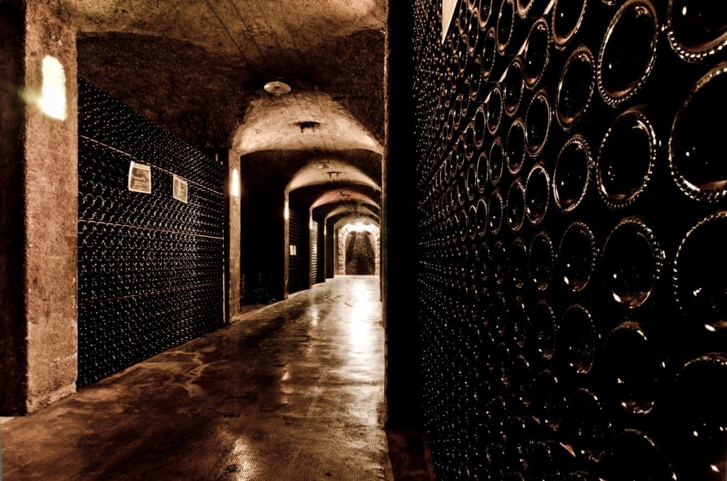Weinkeller in der Franciacorta