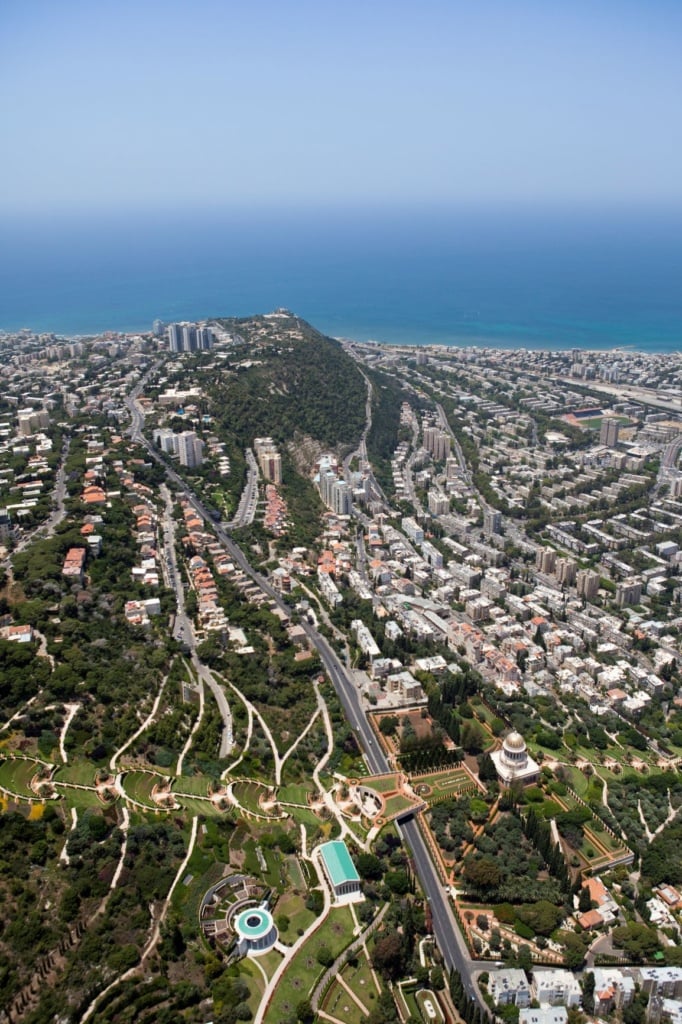 Stadtblick auf Haifa, Israel