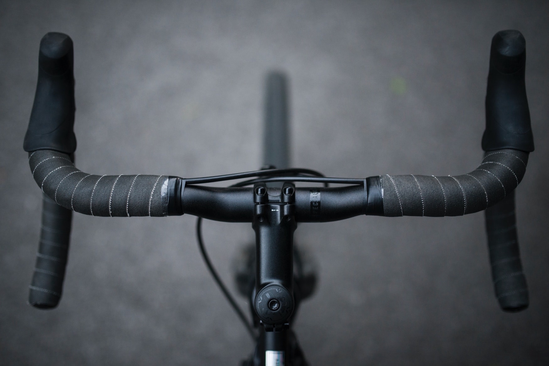 Fahrradlenker von oben