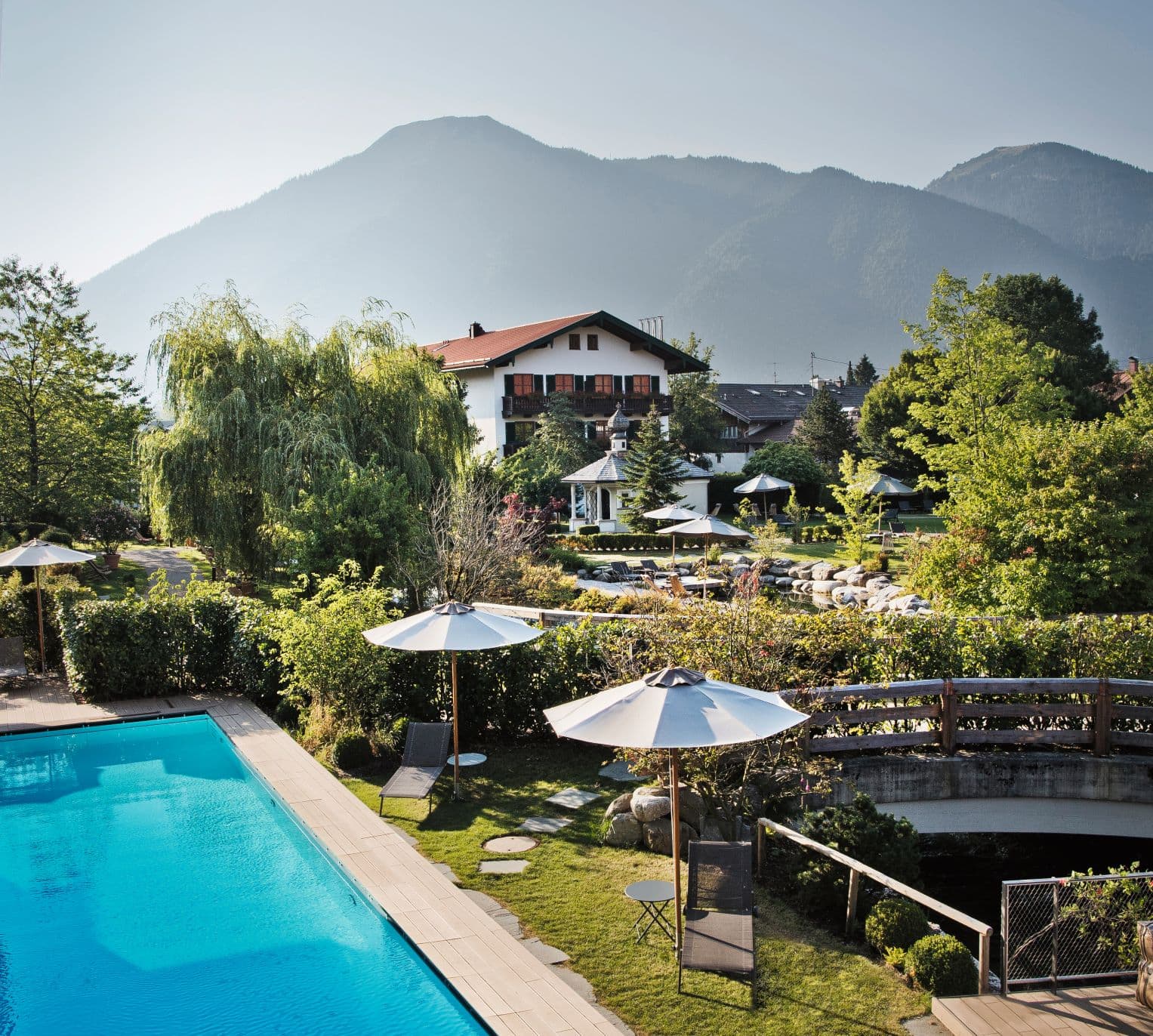Außenansicht des Hotel Bachmair Weissach