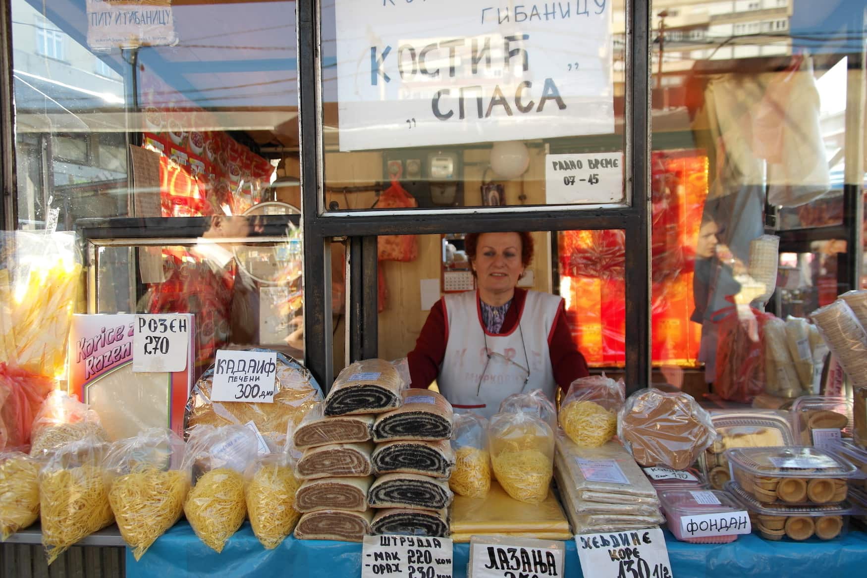Markstand in Belgrad