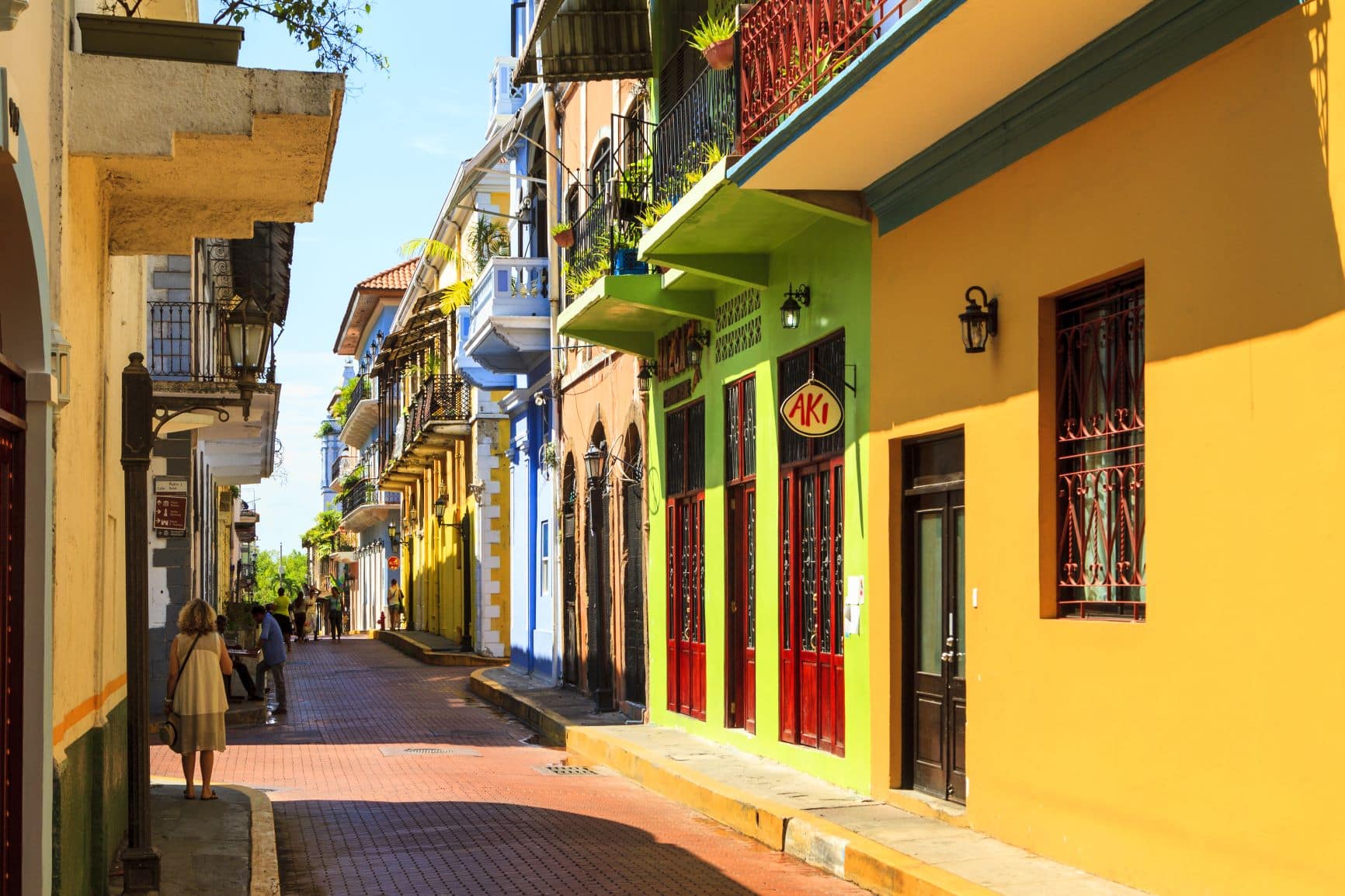 Renovierte Häuser in der Altstadt von Panama-Stadt