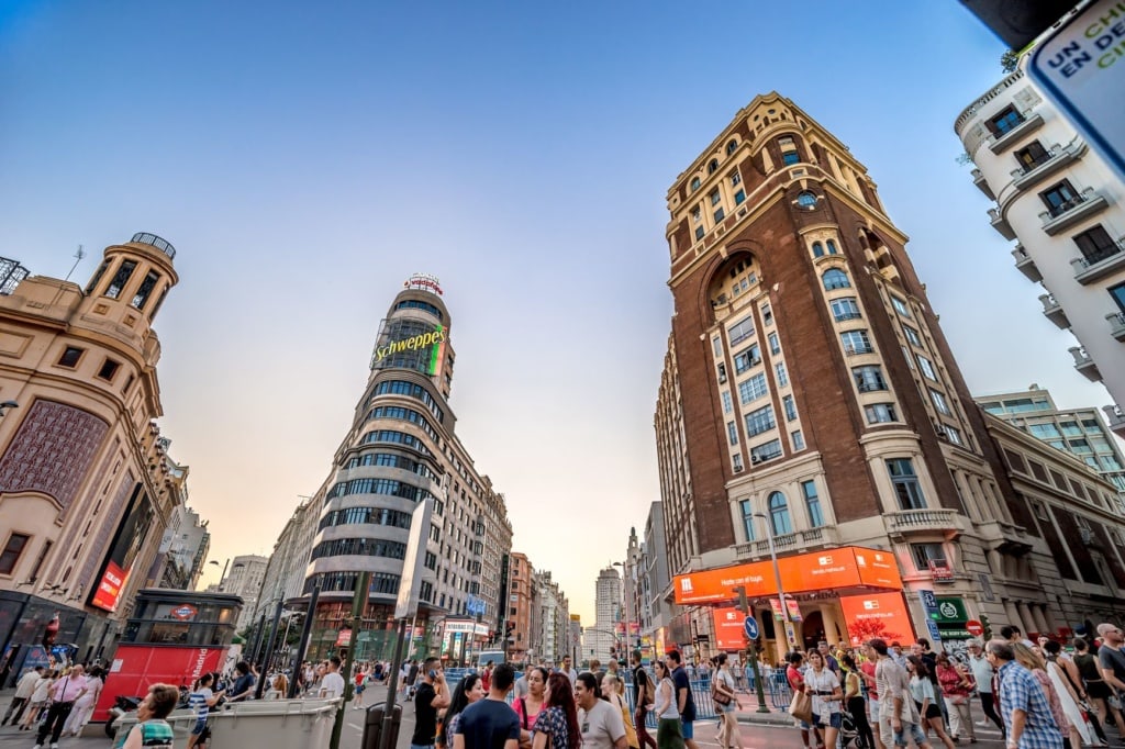 Haus-des-Geldes-Drehorte: Plaza del Callao in Madrid