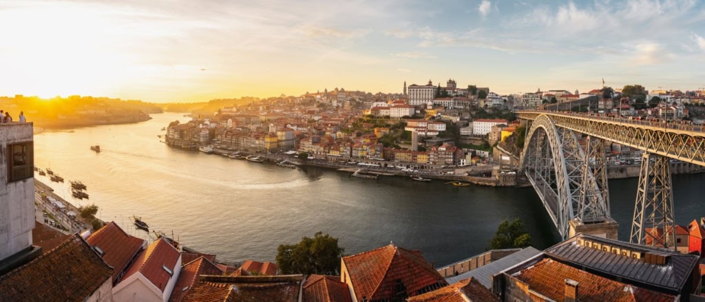Stadtpanorama von Porto