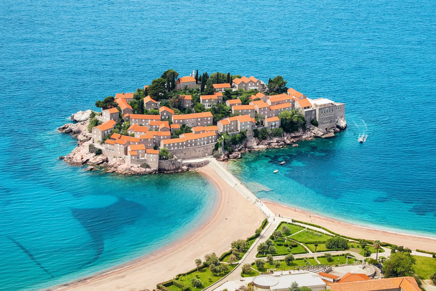 Halbinsel Sveti Stefan in Montenegro