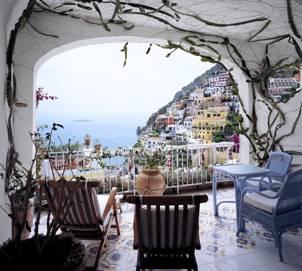 Blick vom Balkon des Le Sirenuse