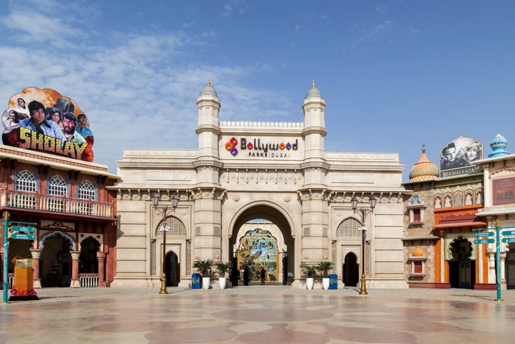 Eingang des Bollywood-Parks in Dubai 