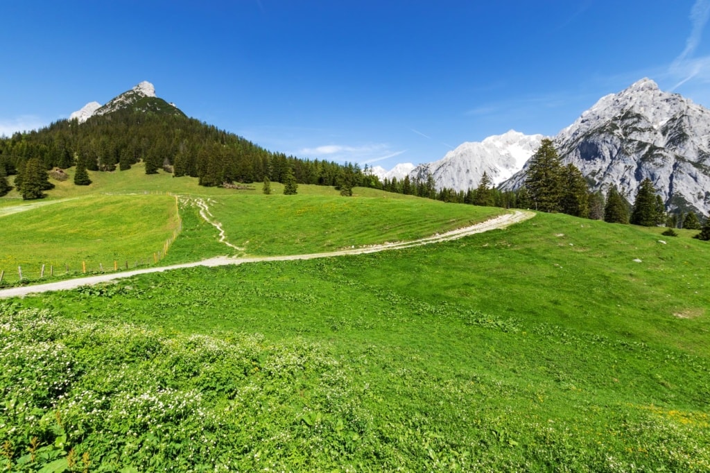 Wanderweg in Gnadental in Tirol 