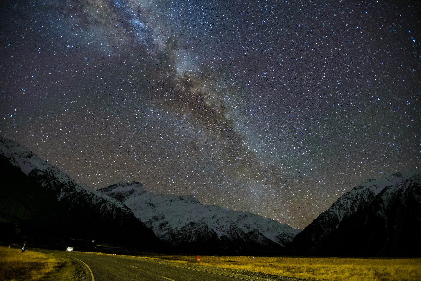 Milchstraße über Mount Cook in Neuseeland