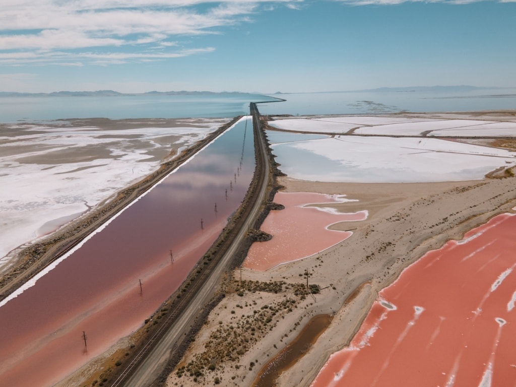 Great Salt Lake in Utah, USA