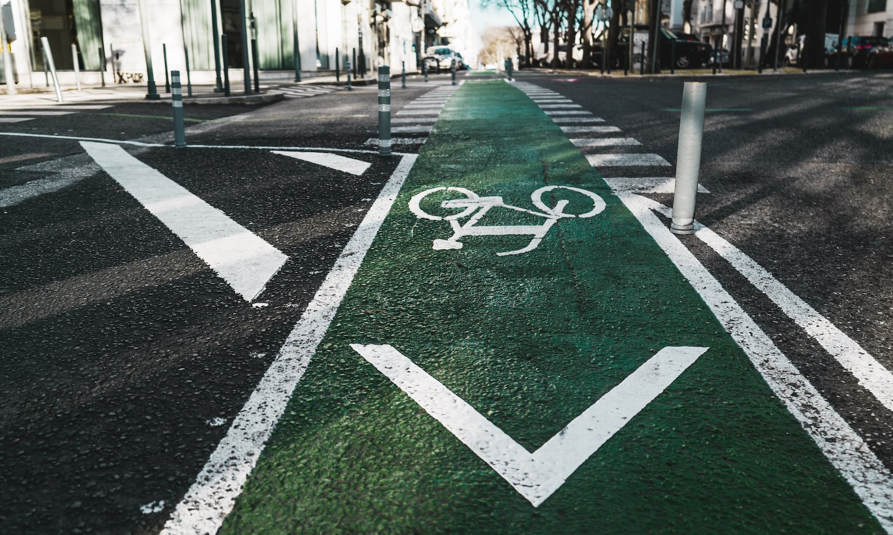 Fahrradweg in Lissabon