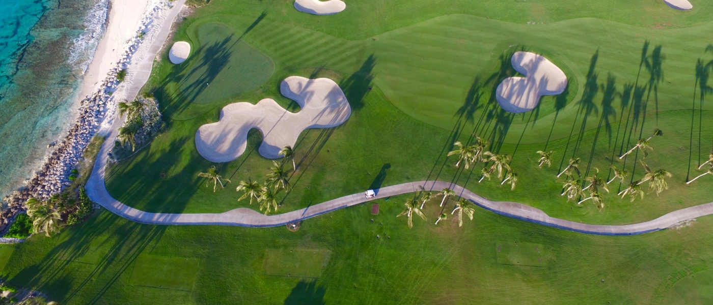 Golfplatz in der Karibik