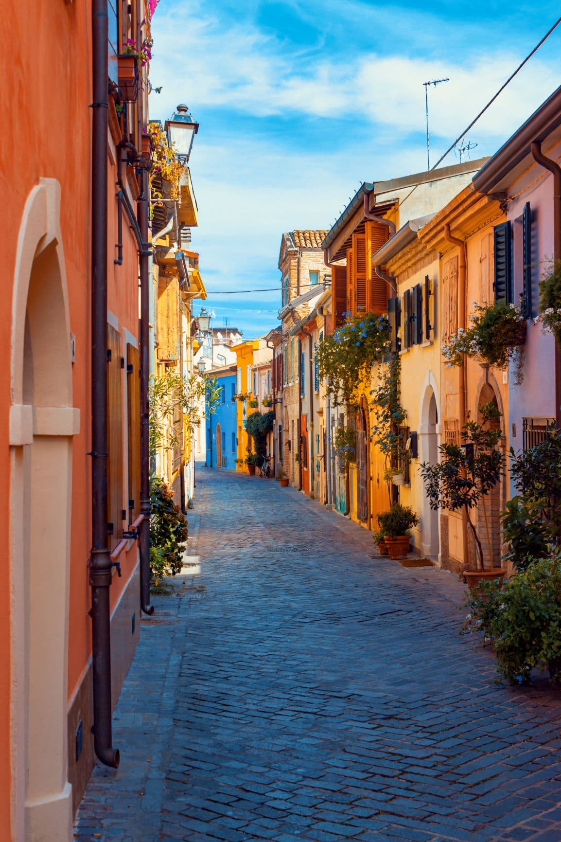 Gasse im Borgo San Giuliano in Rimini