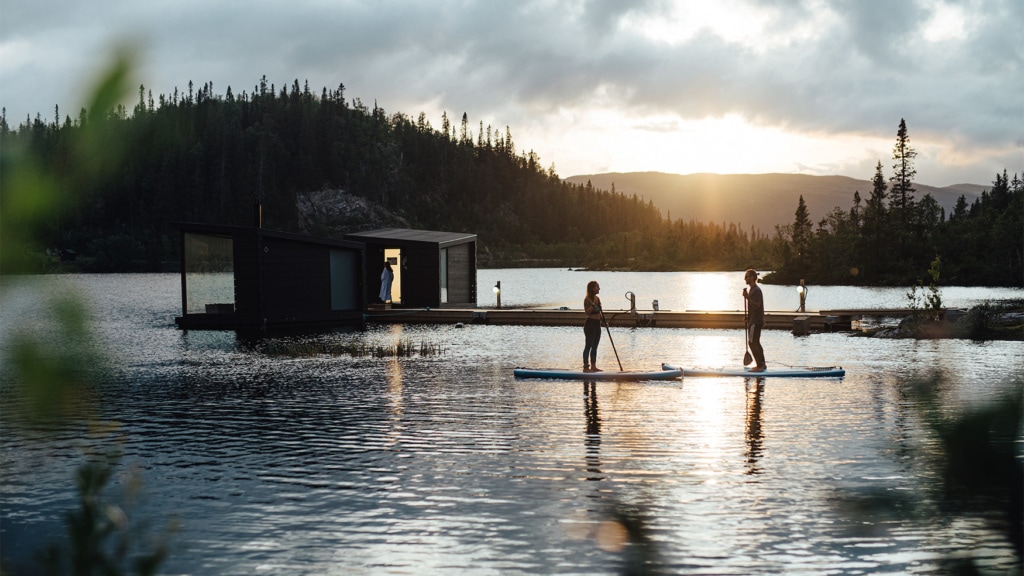 Kaust Floating Sauna in Telemark, Norwegen
