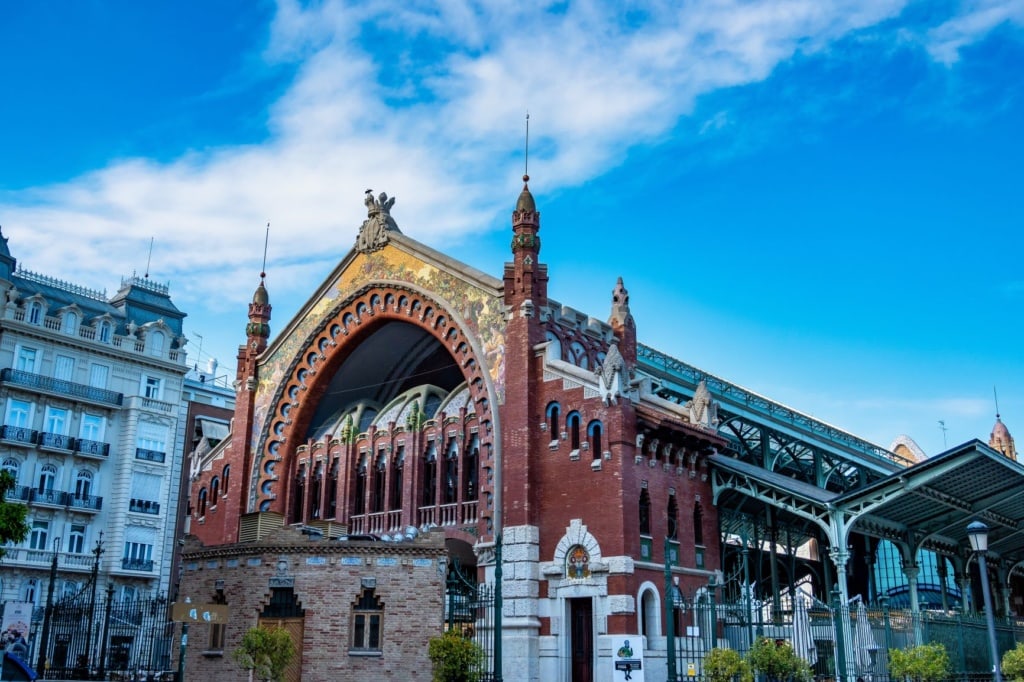 Fassade des Mercado Central in Valencia