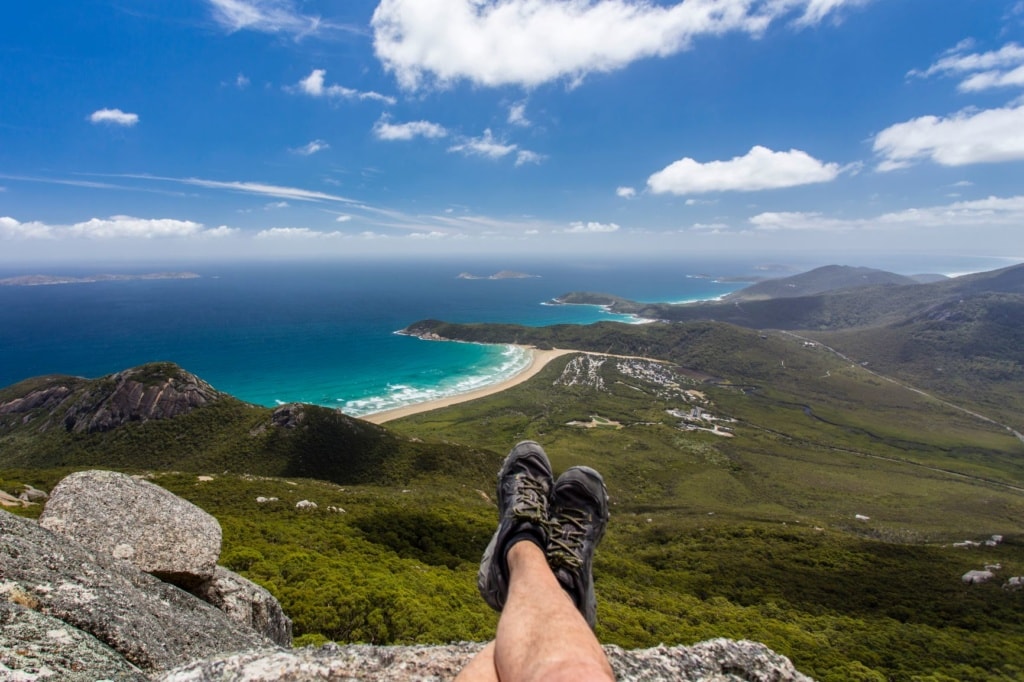 Ausblick vom Mount Oberon in Victoria, Australien 