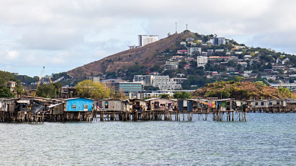 Blick auf Port Moresby 