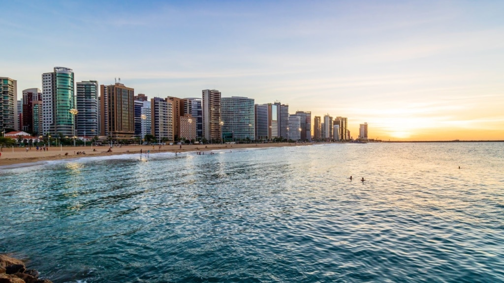 Strand in Fortaleza, Brasilien