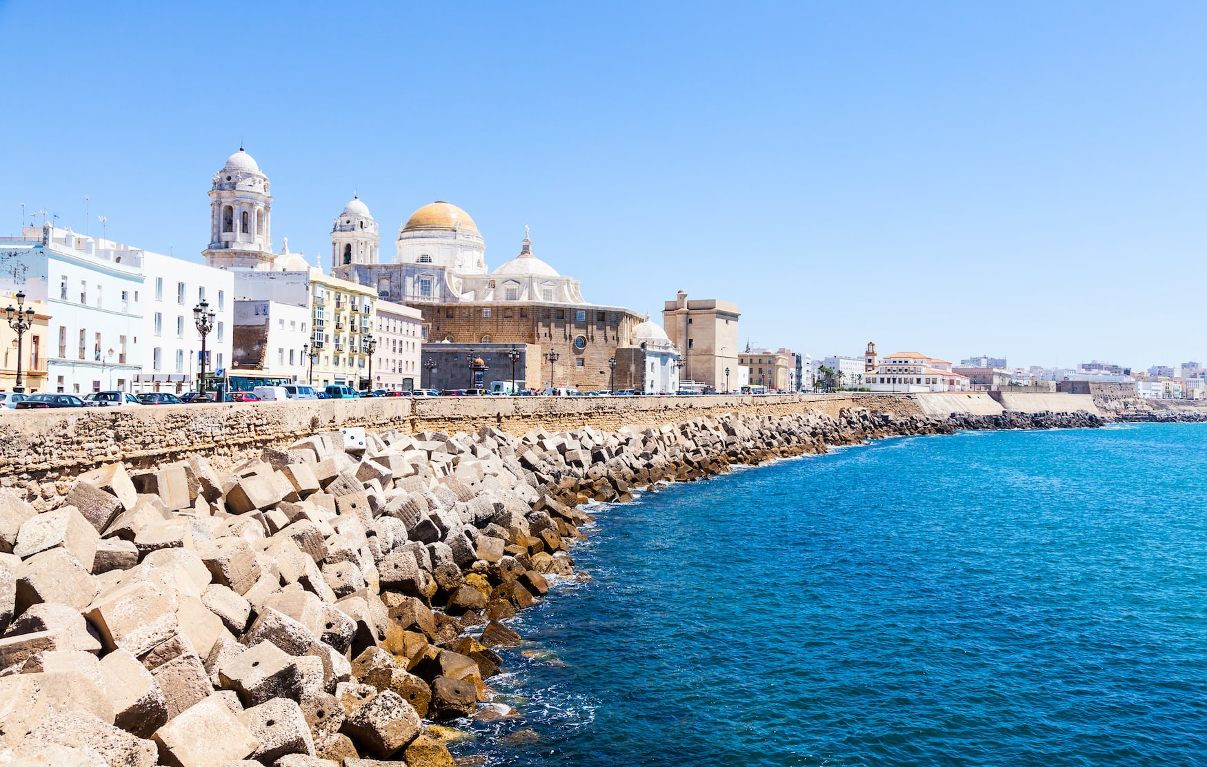 Sonniger Tag in Cadiz, Andalusien