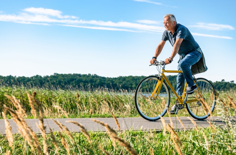 Auch Bewegung ist ganz im Kneippschen Sinne. Zum Beispiel auf Rügens unzähligen Fahrradstrecken. | TMV/Tiemann