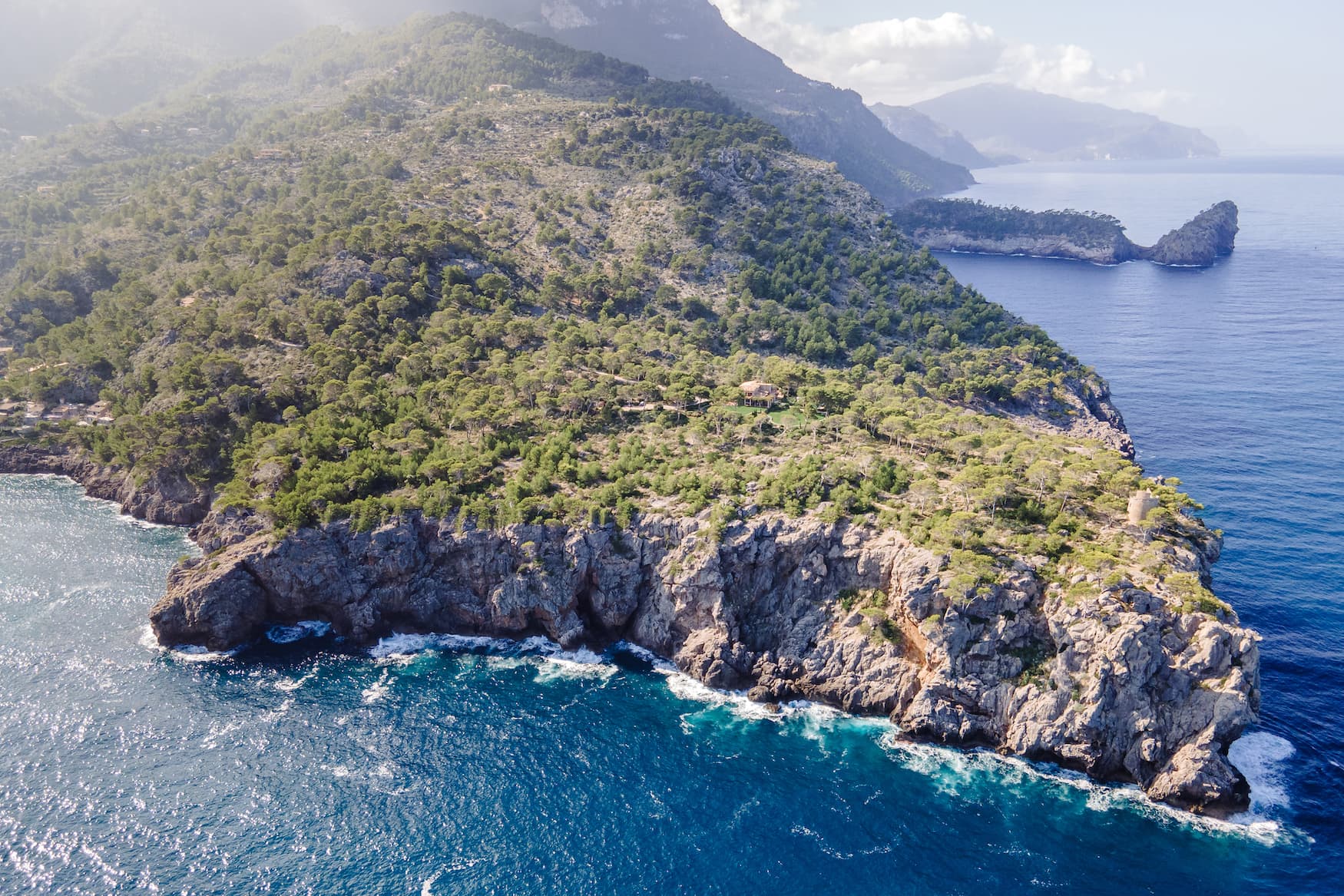 Bucht an der Küste von Mallorca