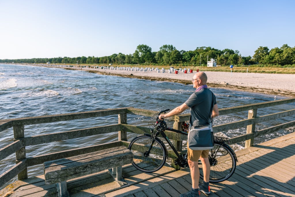 Perfekte Einstimmung: Panorama tanken auf der Seebrücke von Boltenhagen. | TMV/Tiemann
