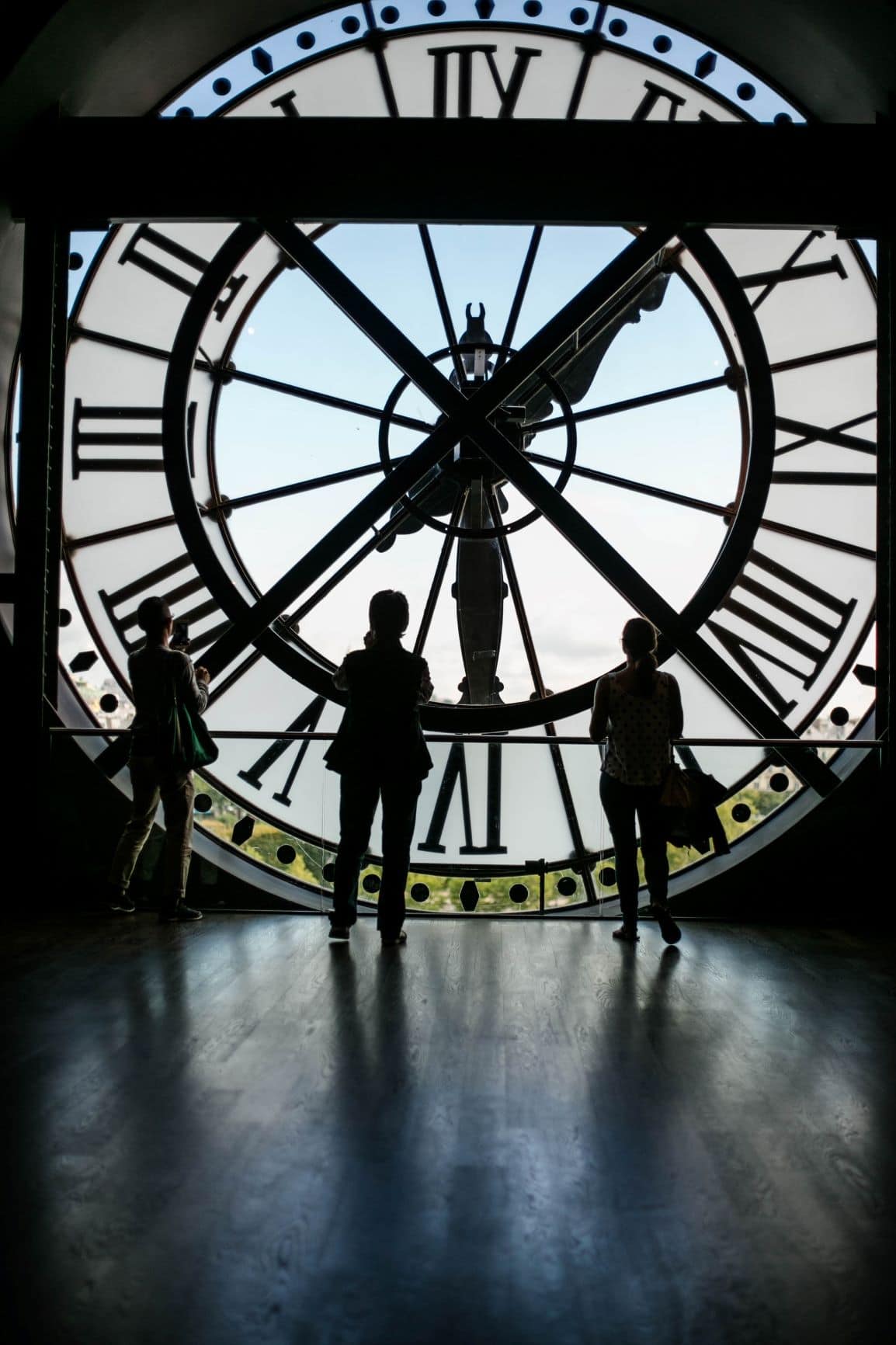 Riesen-Uhr im Musee d'Orsay in Paris 