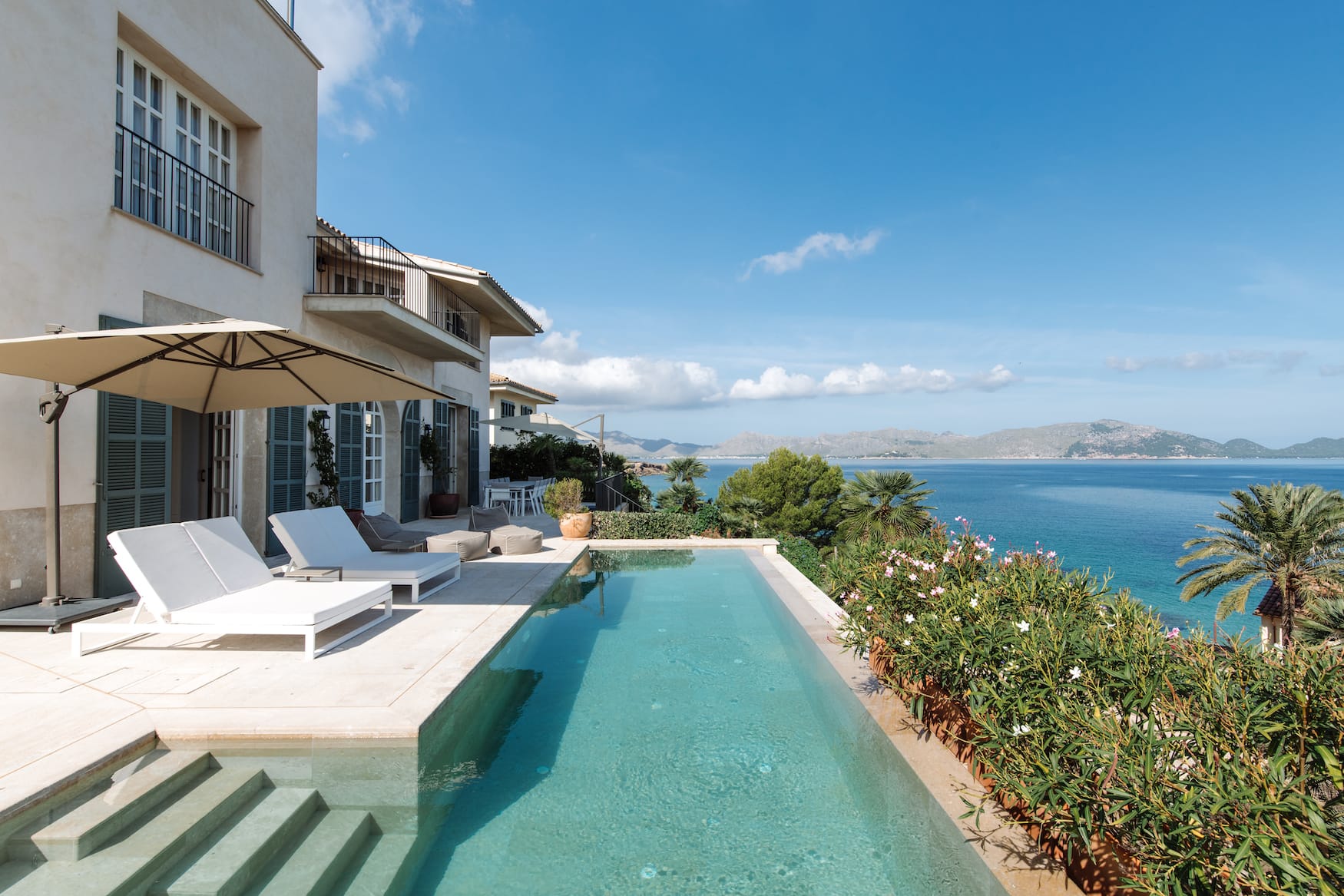Ferienhaus auf Mallorca mit Blick übers Mittelmeer