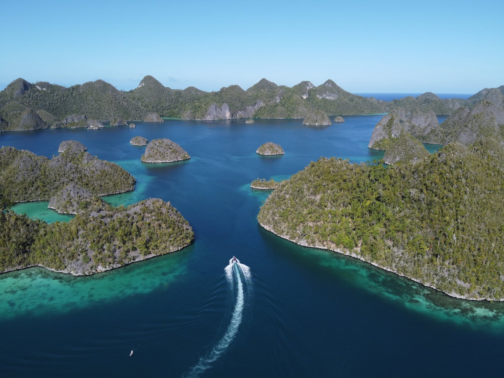 Kalksteinfelsen in West-Papua
