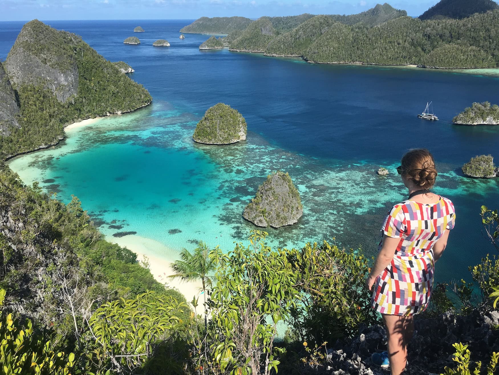 Ausblick auf eine Lagune in West-Papua