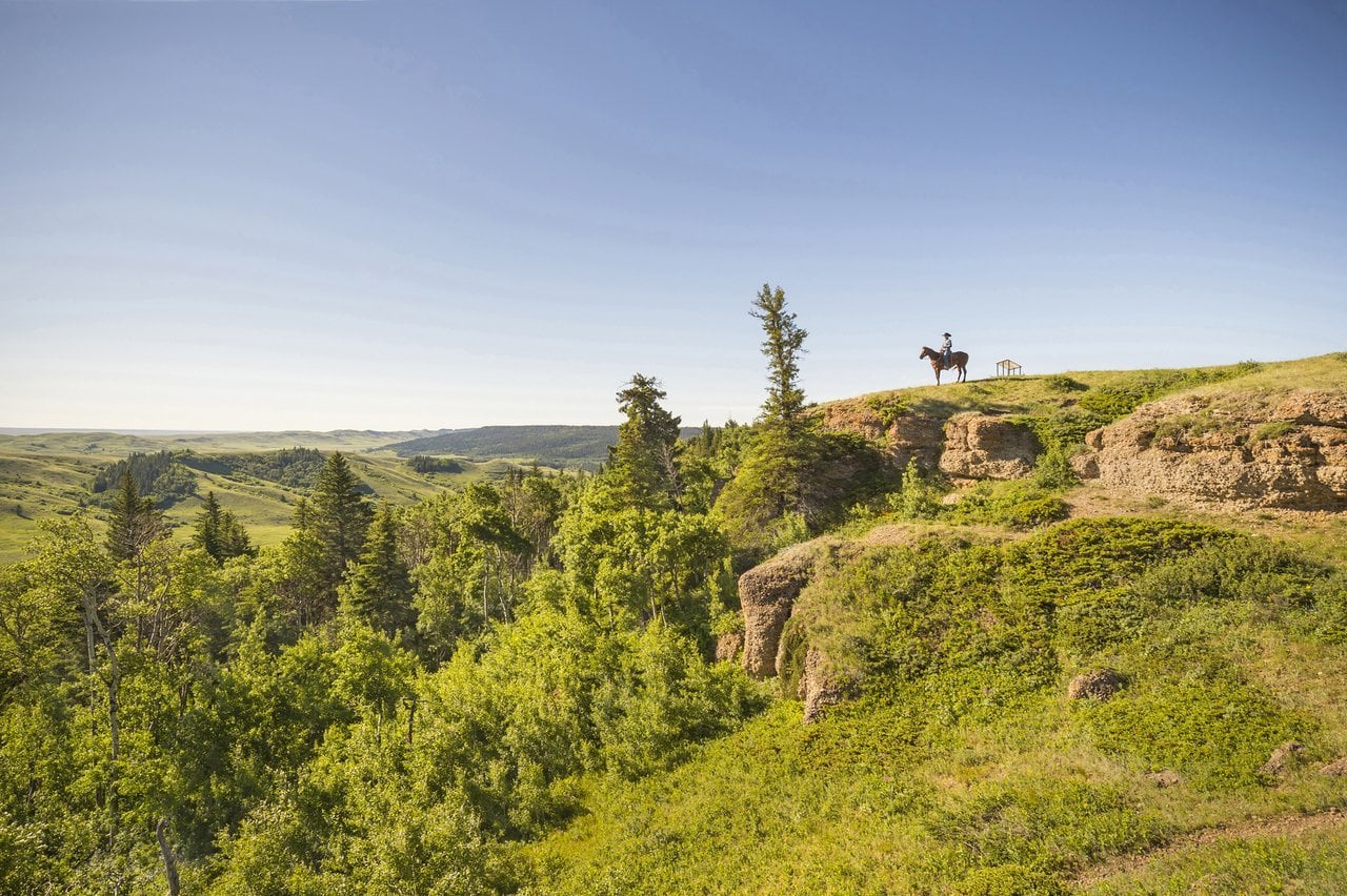 Aussichtspunkt in den Cypress Hills in der kanadischen Provinz Saskatchewan