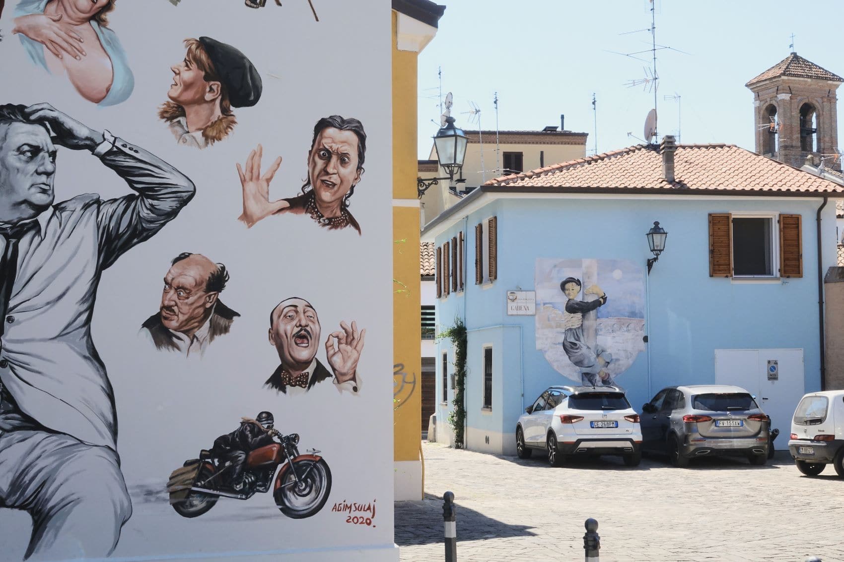 Murals in der Altstadt von Rimini