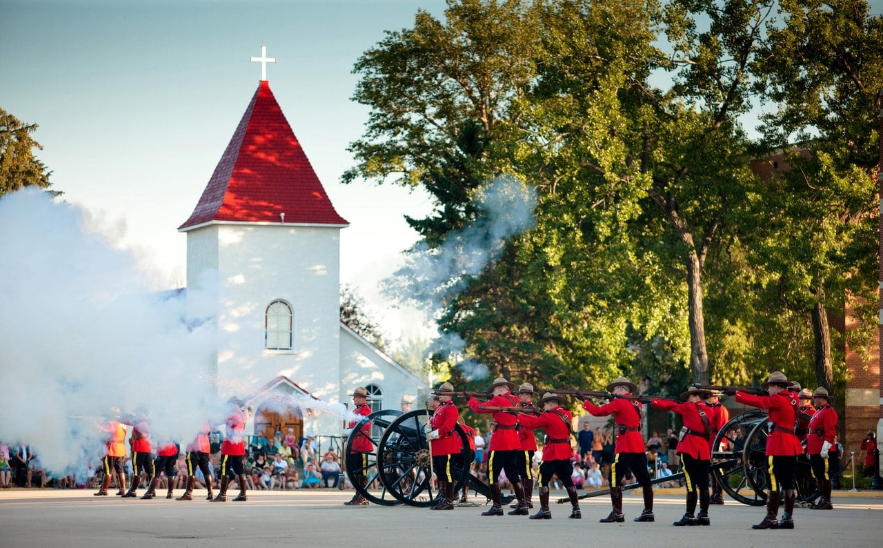 Das einzige Ausbildungszentrum für den Nachwuchs der Royal Canadian Mounted Police im RCMP Heritage Centre in Regina