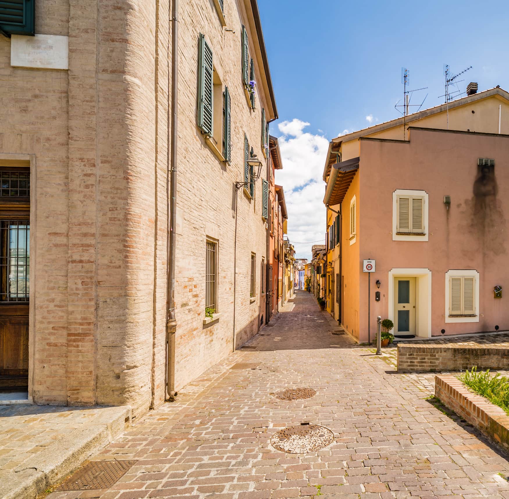Kleine Straßen im Viertel Borgo San Giuliano