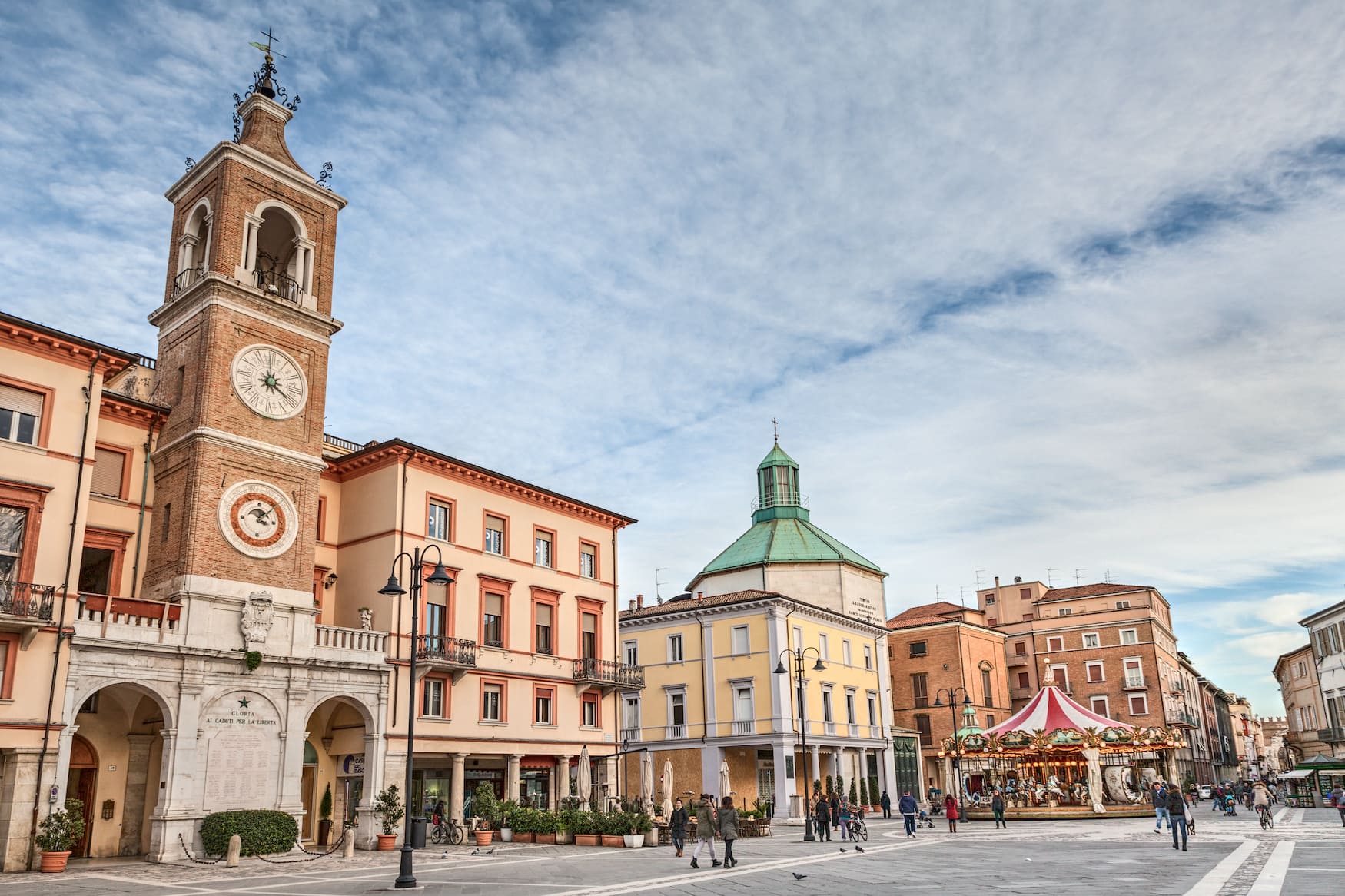 Altstadt von Rimini in Italien