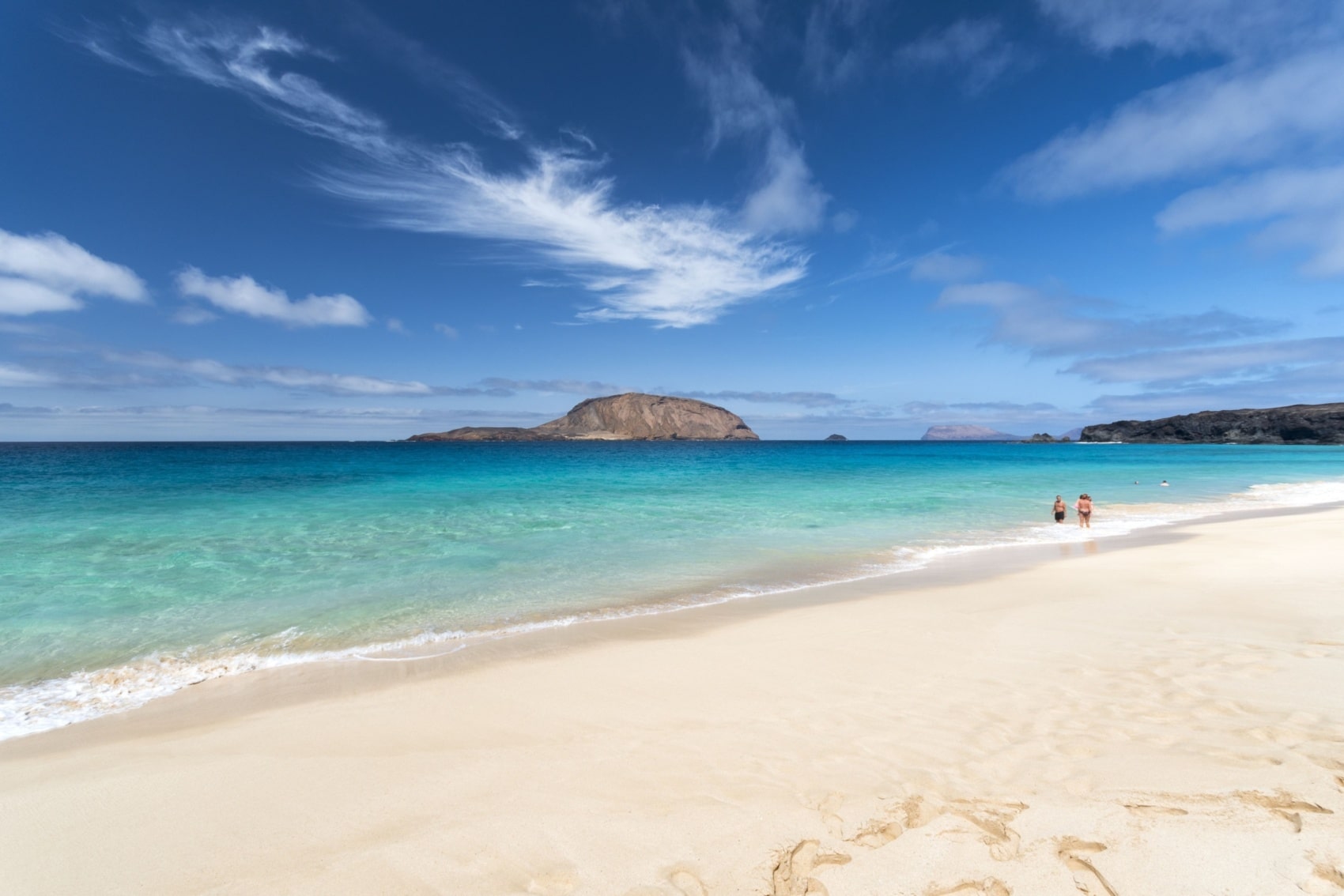 Playa de las Conchas auf Lanzarotes Nachbarinsel La Graciosa