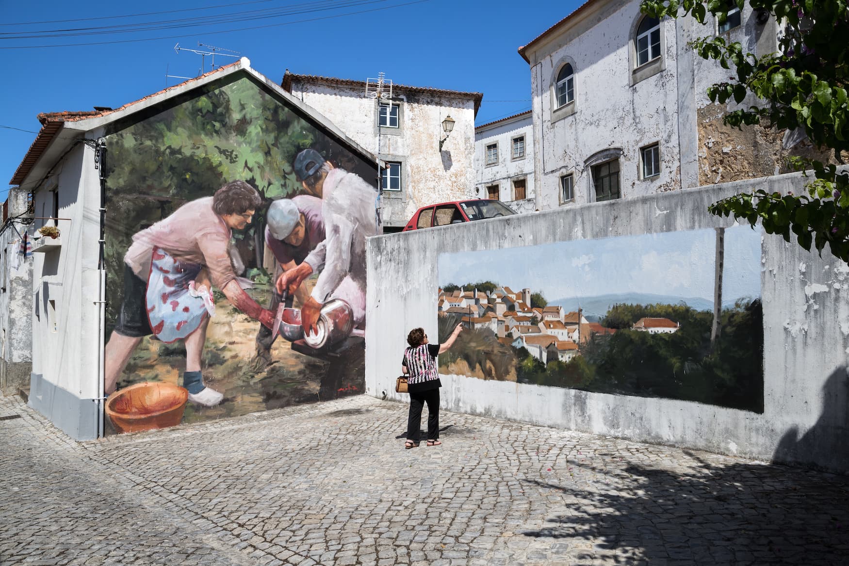 Street-Art in Figueiró Dos Vinhos von Mohamed l'Ghacham