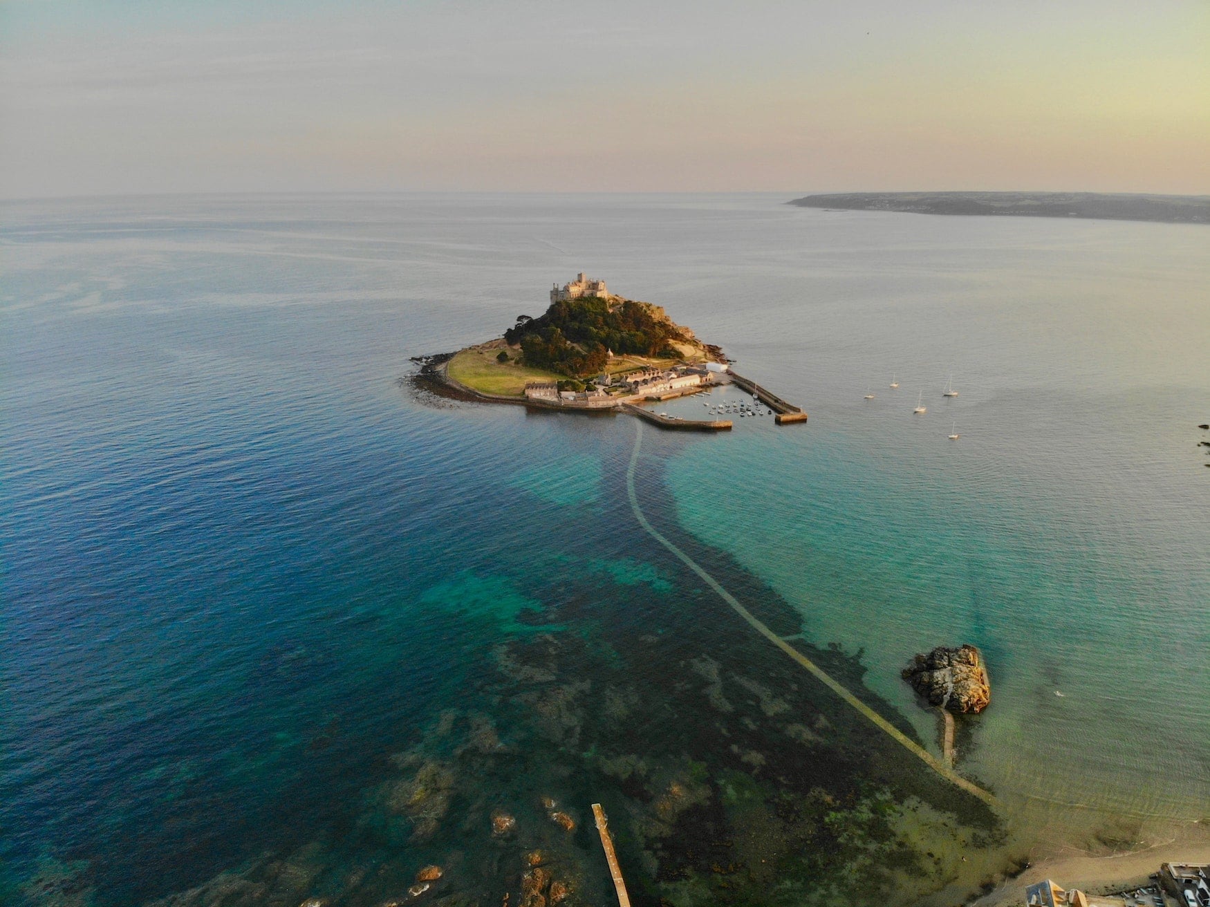 Britisches Inselchen St Michaels Mount in Cornwall