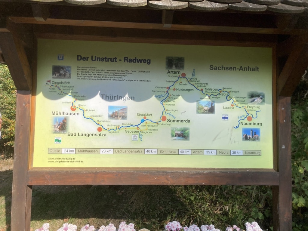 An der Quelle in Kefferhausen beginnt der Unstrutradweg.
